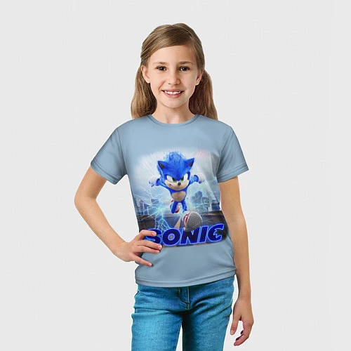 Детская футболка SONIC / 3D-принт – фото 5