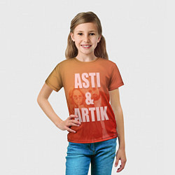 Футболка детская Artik & Asti, цвет: 3D-принт — фото 2