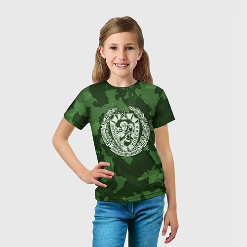 Детская футболка Пограничные Войска / 3D-принт – фото 5