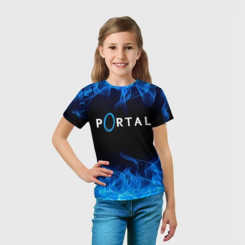 Детская футболка PORTAL / 3D-принт – фото 5