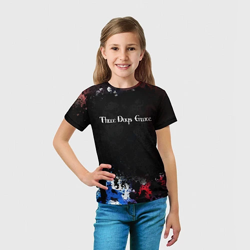 Детская футболка THREE DAYS GRACE / 3D-принт – фото 5