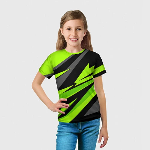 Детская футболка Форма для фитнеса / 3D-принт – фото 5