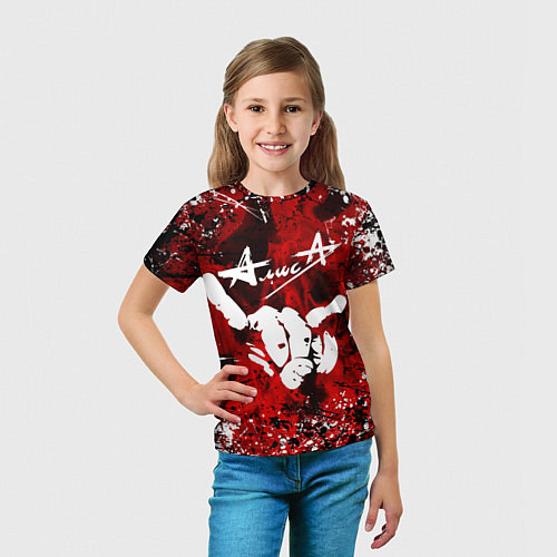 Детская футболка Алиса / 3D-принт – фото 5
