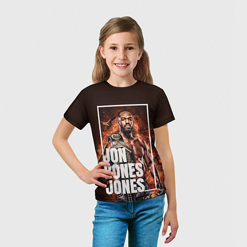 Детская футболка Jon Jones / 3D-принт – фото 5