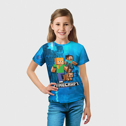 Детская футболка Minecraft Майнкрафт / 3D-принт – фото 5