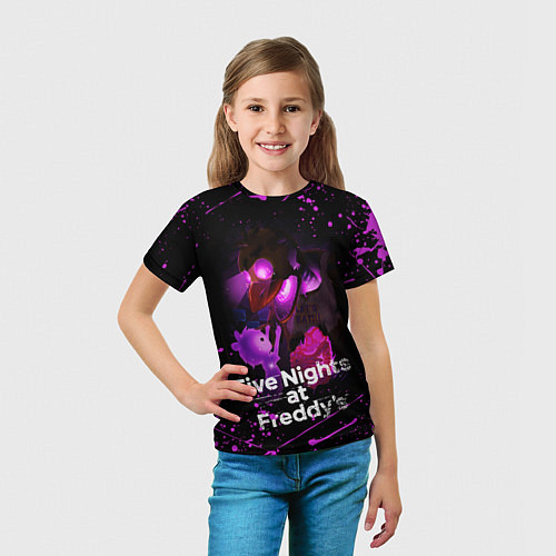 Детская футболка FIVE NIGHTS AT FREDDYS / 3D-принт – фото 5