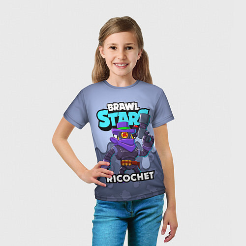 Детская футболка BRAWL STARS RICOCHET / 3D-принт – фото 5