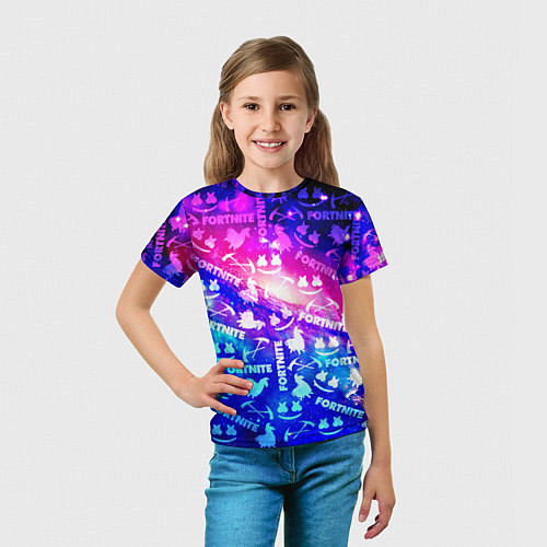 Детская футболка FORTNITE&MARSMELLO COSMO / 3D-принт – фото 5