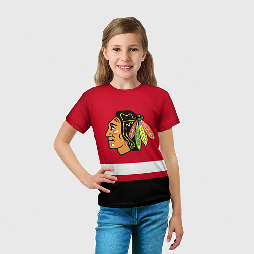 Детская футболка Chicago Blackhawks / 3D-принт – фото 5