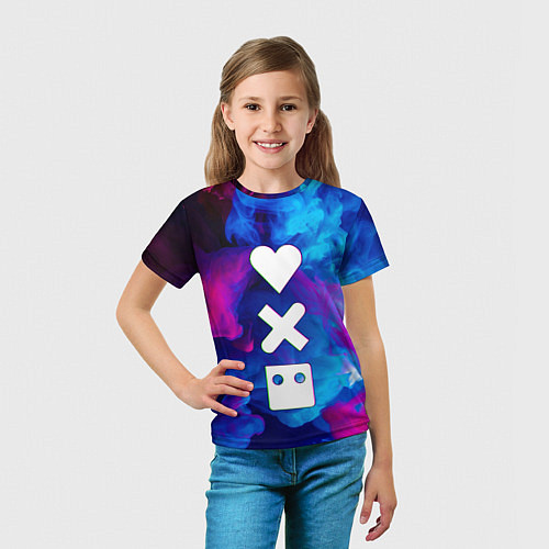 Детская футболка LOVE DEATH ROBOTS LDR / 3D-принт – фото 5