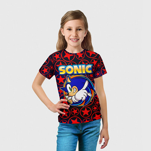 Детская футболка Sonic / 3D-принт – фото 5