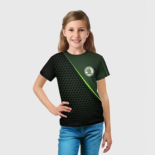 Детская футболка Skoda / 3D-принт – фото 5