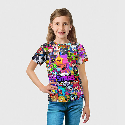 Детская футболка BRAWL STARS SANDY / 3D-принт – фото 5