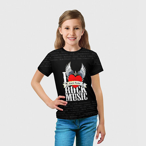 Детская футболка ROCK / 3D-принт – фото 5