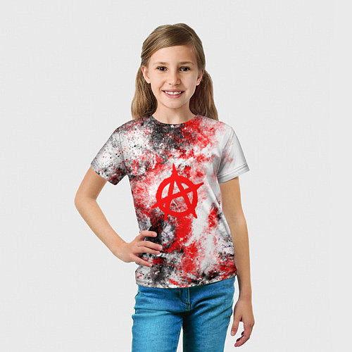 Детская футболка АНАРХИЯ / 3D-принт – фото 5