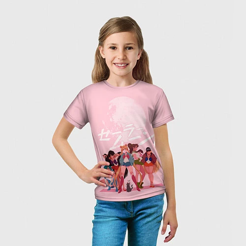 Детская футболка PINK SAILOR MOON / 3D-принт – фото 5