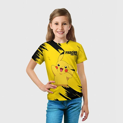 Детская футболка PIKACHU: PIKA PIKA / 3D-принт – фото 5