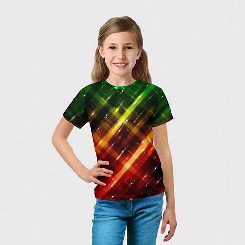 Детская футболка Green & Red / 3D-принт – фото 5