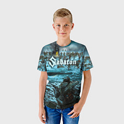Футболка детская Sabaton, цвет: 3D-принт — фото 2