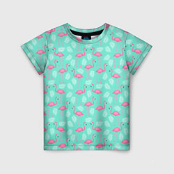Футболка детская Flamingo, цвет: 3D-принт
