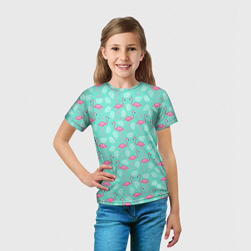 Детская футболка Flamingo / 3D-принт – фото 5