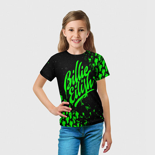 Детская футболка Billie Eilish 3 / 3D-принт – фото 5