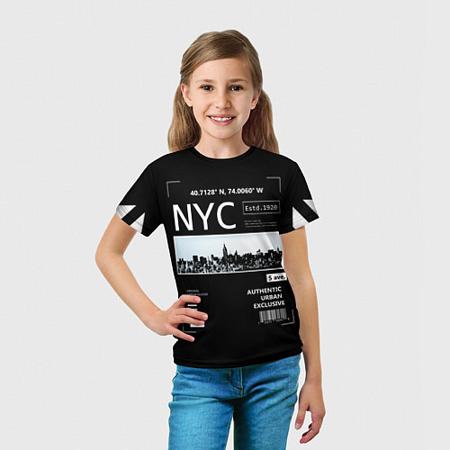Детская футболка Off-White: NYC / 3D-принт – фото 5