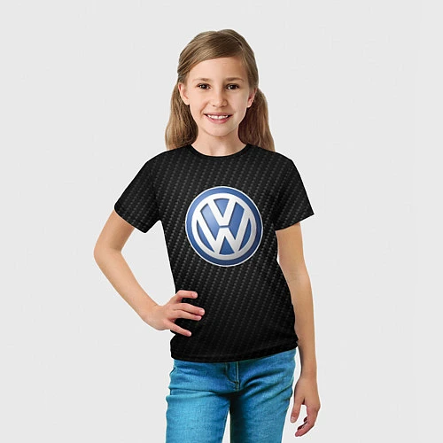 Детская футболка Volkswagen Logo / 3D-принт – фото 5