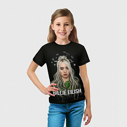 Футболка детская BILLIE EILISH, цвет: 3D-принт — фото 2