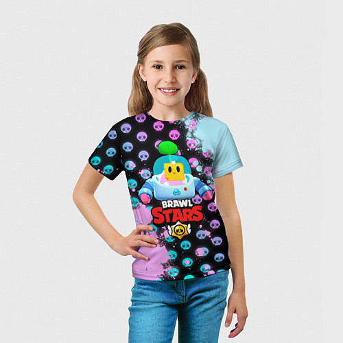 Детская футболка BRAWL STARS SPROUT 11 / 3D-принт – фото 5