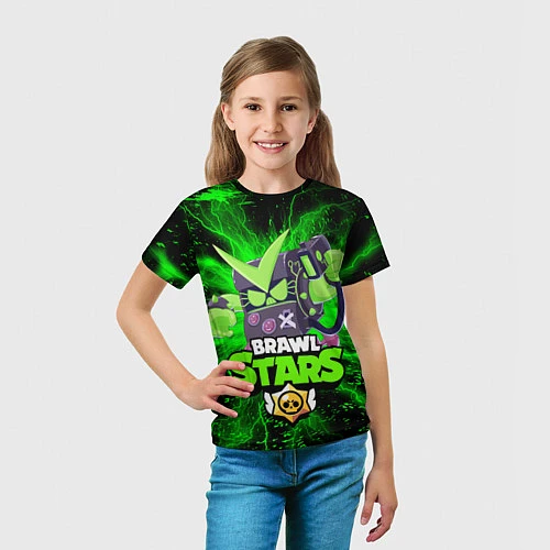 Детская футболка Brawl stars 8-BIT / 3D-принт – фото 5