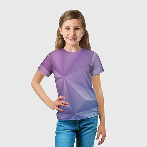 Детская футболка Геометрический градиент / 3D-принт – фото 5