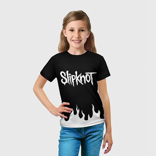 Детская футболка SLIPKNOT / 3D-принт – фото 5