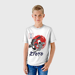 Футболка детская Карпы Кои Киото, цвет: 3D-принт — фото 2