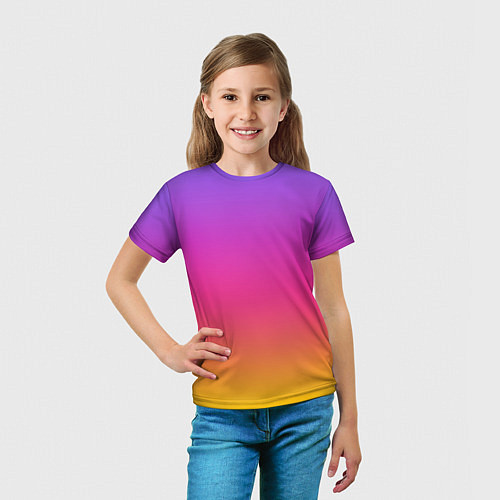 Детская футболка Радуга / 3D-принт – фото 5