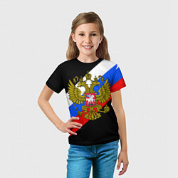 Футболка детская РОССИЯ, цвет: 3D-принт — фото 2
