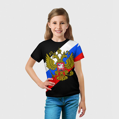 Детская футболка РОССИЯ / 3D-принт – фото 5