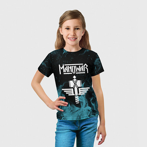 Детская футболка Manowar / 3D-принт – фото 5