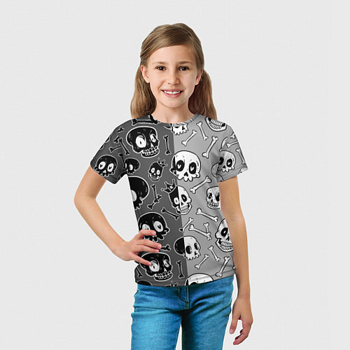 Детская футболка Черепа / 3D-принт – фото 5