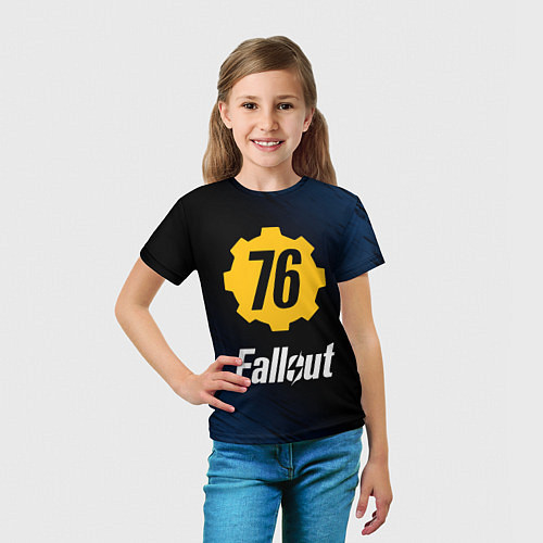 Детская футболка FALLOUT76 / 3D-принт – фото 5