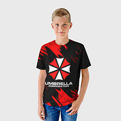 Футболка детская Umbrella Corporation, цвет: 3D-принт — фото 2