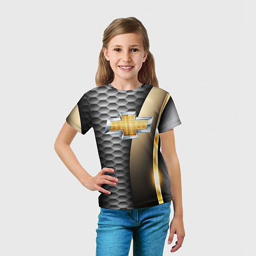 Детская футболка CHEVROLET / 3D-принт – фото 5