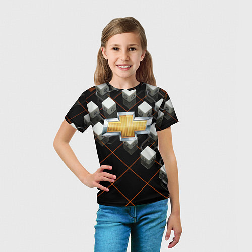Детская футболка CHEVROLET / 3D-принт – фото 5