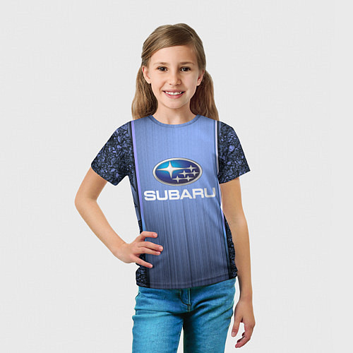Детская футболка SUBARU / 3D-принт – фото 5