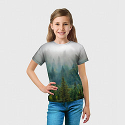 Футболка детская Лес, цвет: 3D-принт — фото 2