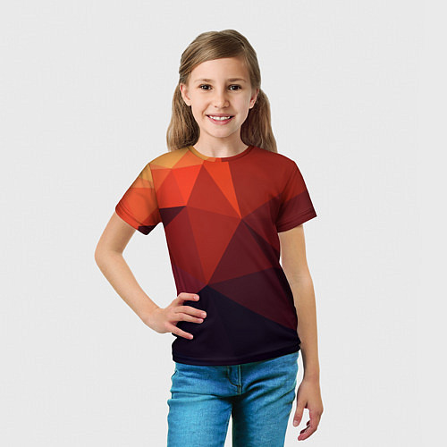 Детская футболка Грани / 3D-принт – фото 5