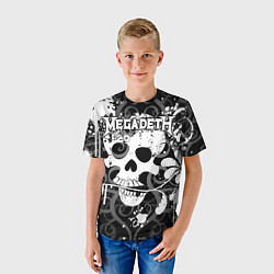 Футболка детская Megadeth, цвет: 3D-принт — фото 2