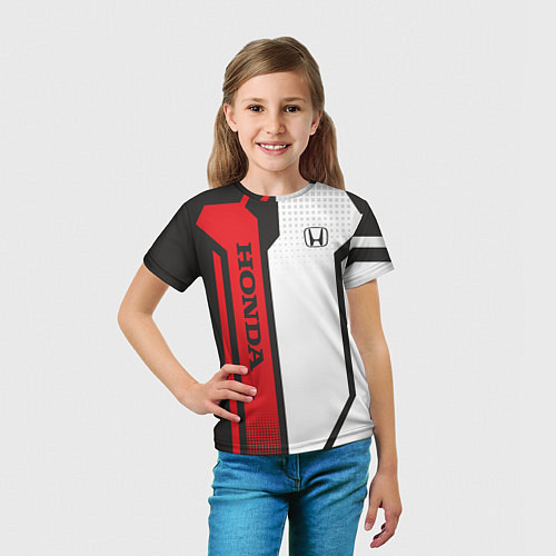 Детская футболка Honda Driver team / 3D-принт – фото 5
