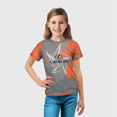 Детская футболка LEXUS / 3D-принт – фото 5