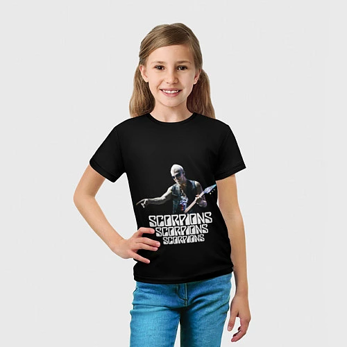 Детская футболка Scorpions / 3D-принт – фото 5